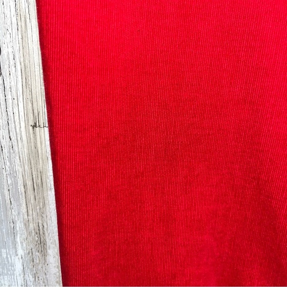 Loft Red Corduroy High Waist Skinny - Picture 3 of 7